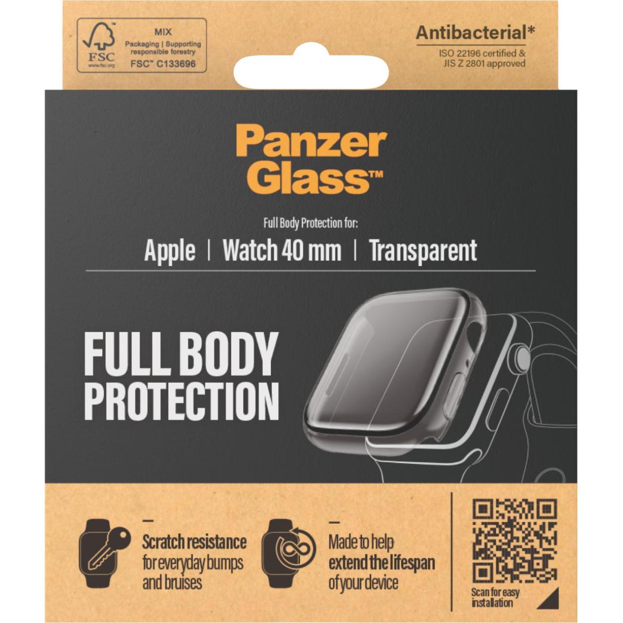Thumbnail - PanzerGlass Displayschutz Full Body, Smartwatch Schutzfolie, Transparent