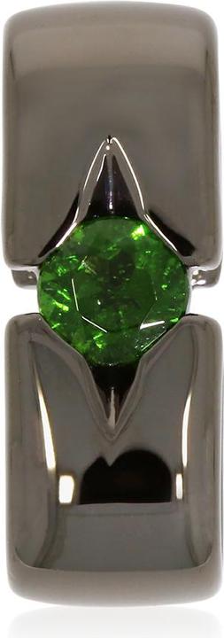 Immagine prodotto Xen Ciondolo con diopside al cromo da 5 mm, circa 0,5 ct. Rodio nero (Argento 925)
