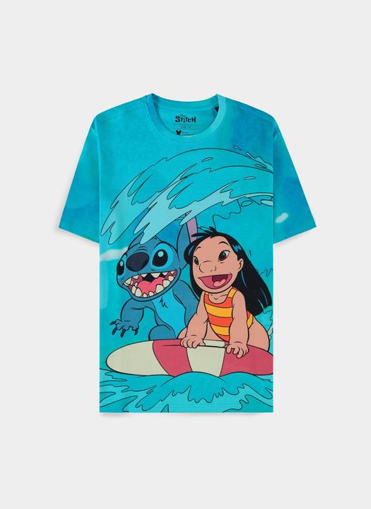 Immagine prodotto Difuzed Lilo & Stitch - Maglietta Surf a maniche corte con stampa digitale - XS (XS)