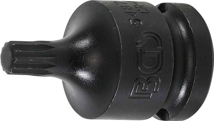 Actual product image BGS Impact Bit Socket length 43 mm 12.5 mm (1/2") Drive Spline (for XZN) M8 (12.5 mm)