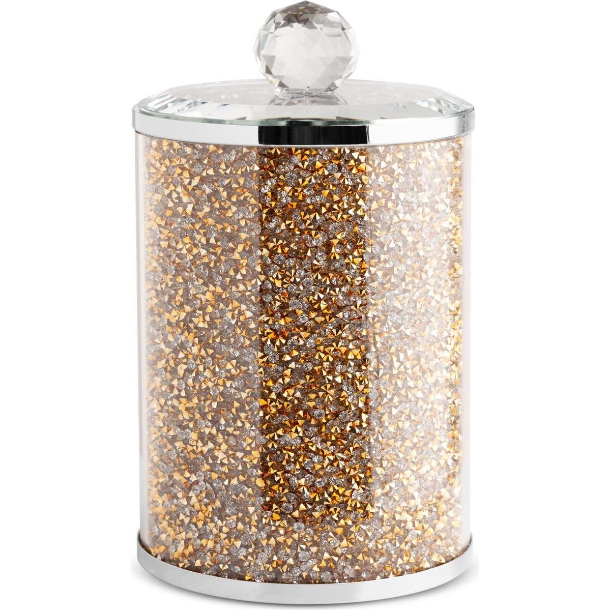 Eurofirany, Vase, C / VENTOSA / POJ / 03 10X10X17 GOLD + SILBER (1 x)