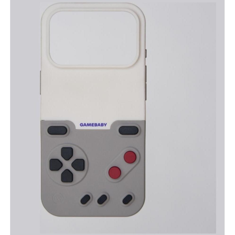 BitmoLab Case GAMEBABY with controller for iPhone 17 Pro Max gray (Apple iPhone 17 Pro Max), Cover smartphone, Grigio