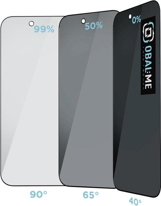 Productafbeelding Obal:Me Privacy 5D Panzerglas für Apple iPhone 17 Air Schwarz (Apple iPhone 17)