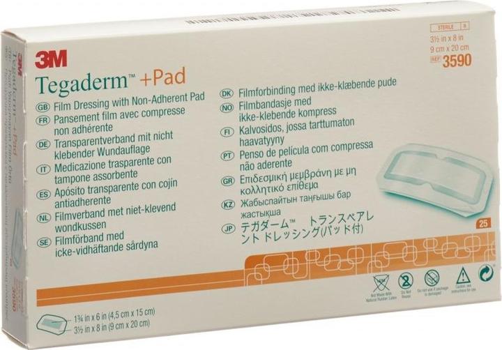 Actual product image 3M Tegaderm+Pad 9x20cm Wound pad 4.5x15cm 25 pcs. (25 x)