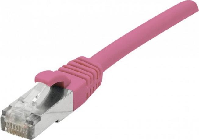 Image du produit Exertis Connect Câble patch S/FTP (PiIMF), Cat 6A (EIA/TIA), rose, 7,5 m Câble patch avec protection anti-plis (S/FTP, CAT6a, 7.50 m)