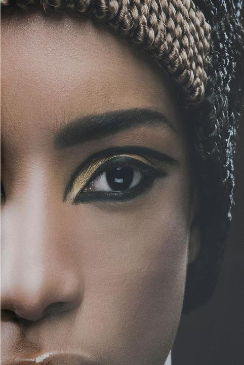 Actual product image Kare Design Picture Glass Royal Headdress Face 150x100cm (100 x 150 cm)