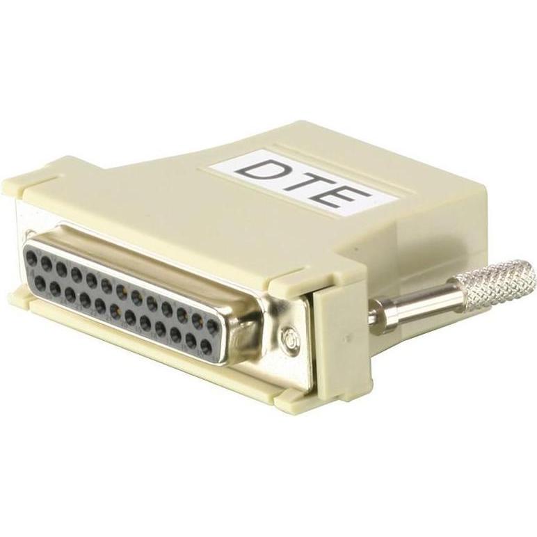 Aten RJ45(F) TO DB25(F) DTE BLACK. (DB25), Data + Video Adapter, Schwarz
