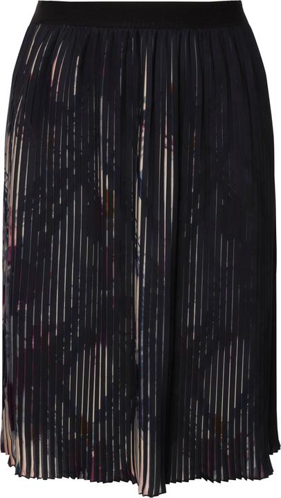 Image du produit Ulla Popken Jupe plissée, ligne en A, ceinture élastique, motif graphique (54)