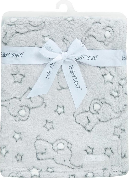 Actual product image Baby Town blanket stars and penguins