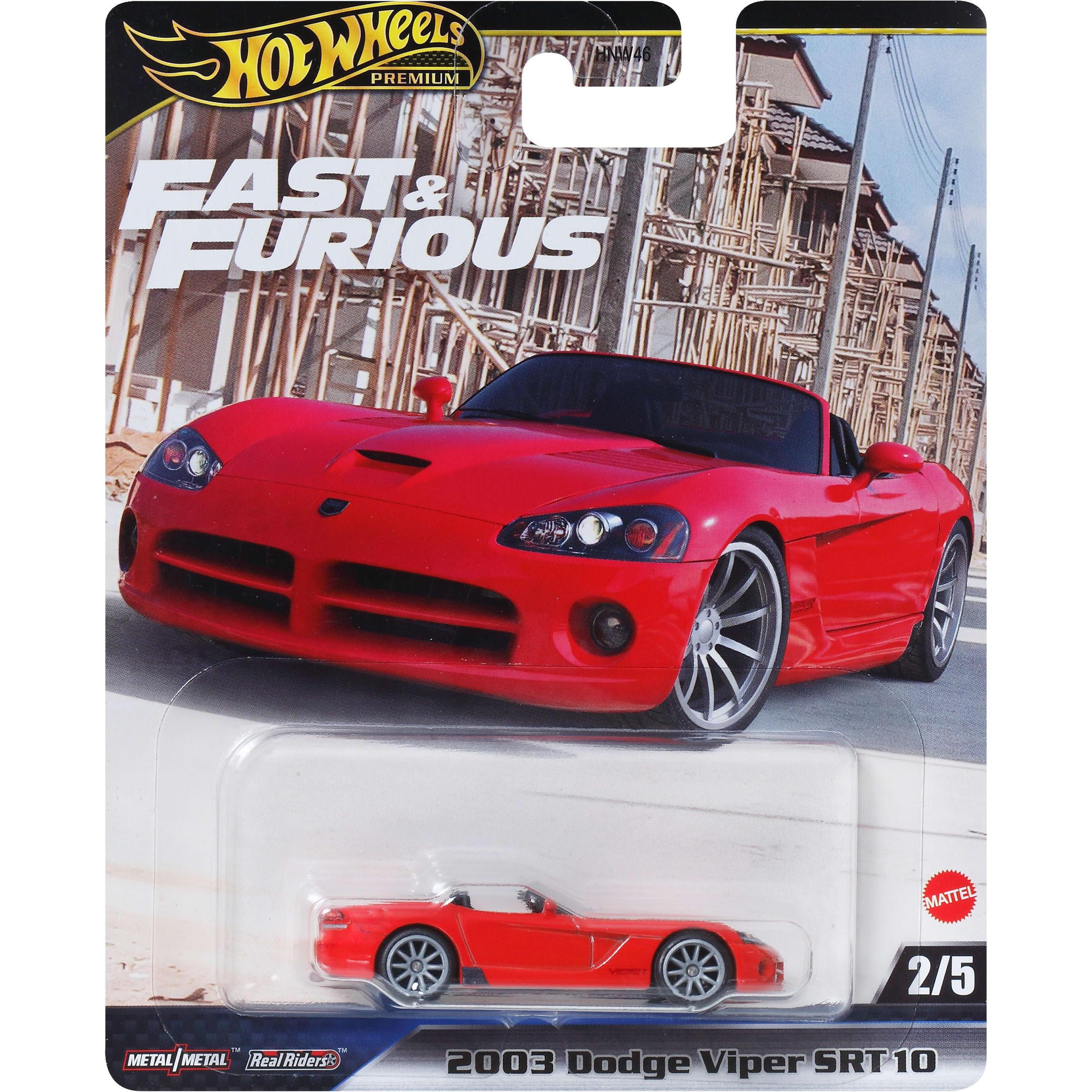 Hot Wheels Premium - Fast & Furious 2003 Dodge Viper SRT10 για 3+ ετών JBL85