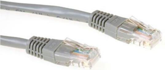 ACT Grey 10 meter U/UTP CAT5E patch cable with RJ45 connectors CAT5E U/UTP GREY 10.00M (U/UTP, CAT5e, 10 m)