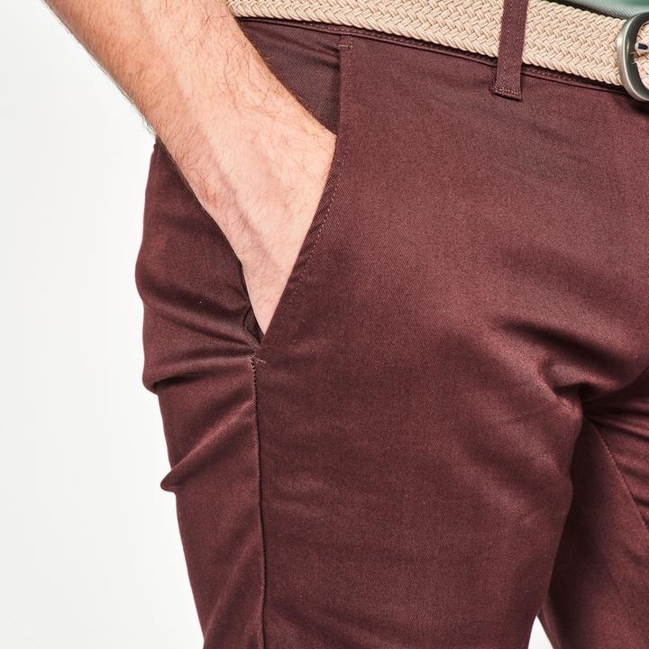 Actual product image Inesis M golf cotton chino shorts, MW500 brown (42)