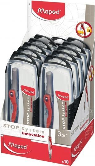 Actual product image Maped Compass box Stop System, 3-piece, 10-piece display