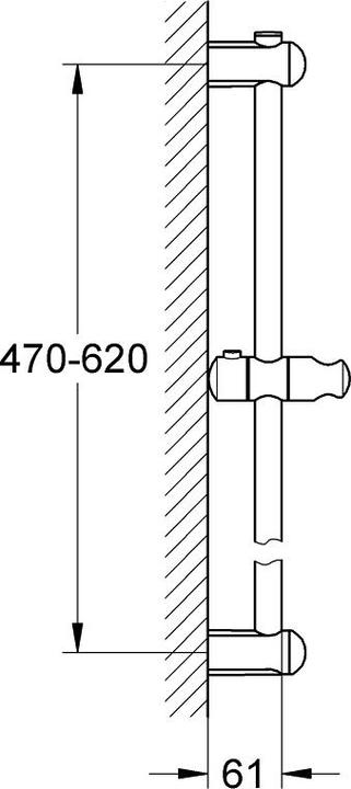 Immagine prodotto Grohe Brausestange EUPHORIA 600mm chr