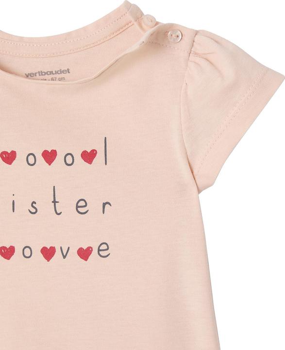 Actual product image Vertbaudet 2er-Pack Baby T-Shirts BASIC bedruckt (98)