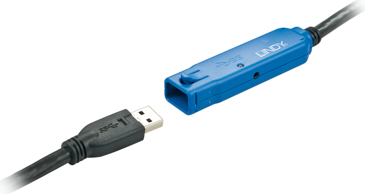 Actual product image Lindy USB 3.0 active extension cable (8 m, USB 3.0)