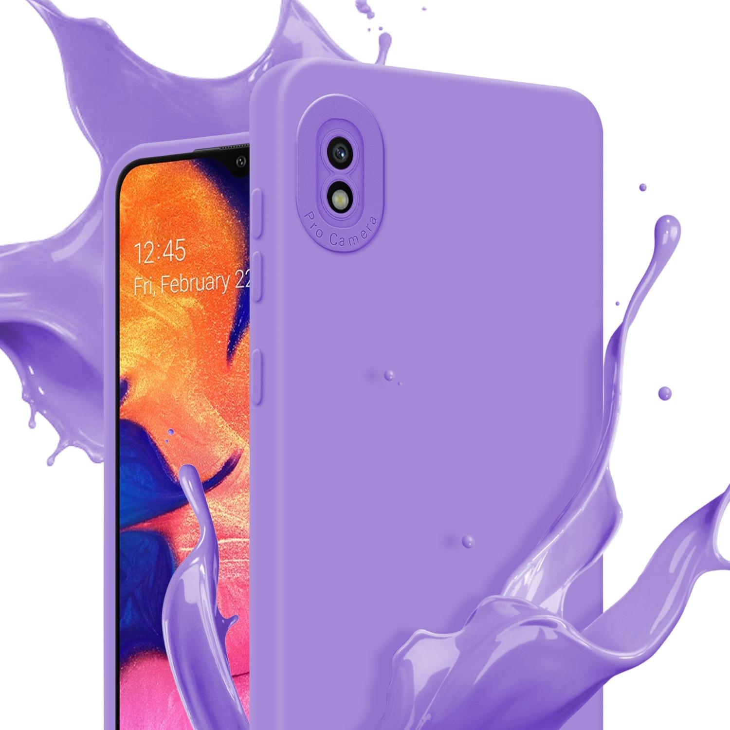 Thumbnail - Cadorabo Hülle für Samsung Galaxy A10 im TPU Fluid LM162 Style (Samsung Galaxy A10), Smartphone Hülle, Violett