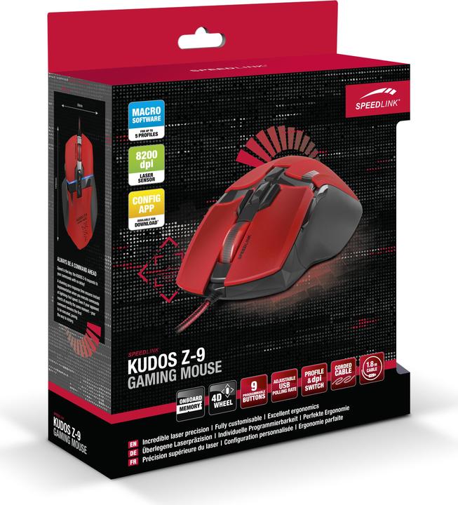 Produktbild Speedlink KUDOS Z-9 Gaming Mouse (Kabelgebunden)