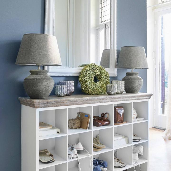 Image du produit Loberon Lampe de table Cleveland gris (E27)