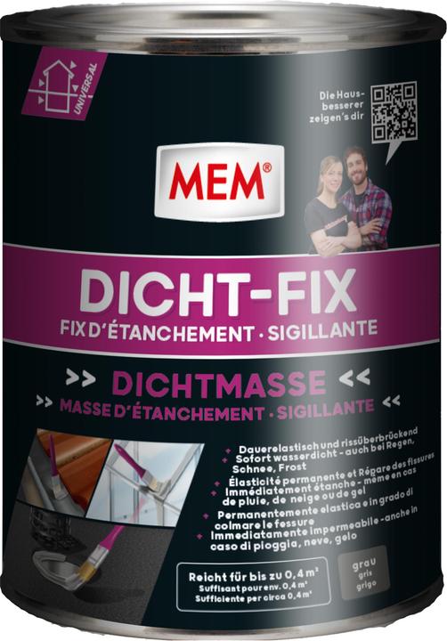 MEM Dicht Fix (1.10 kg, Grey, 750 ml)