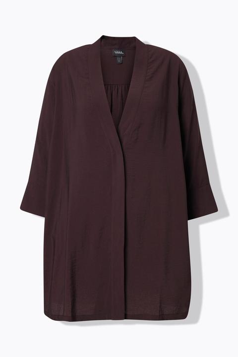 Immagine prodotto Ulla Popken Giacca con scollo a V, bottone automatico e maniche a 7/8 (54)