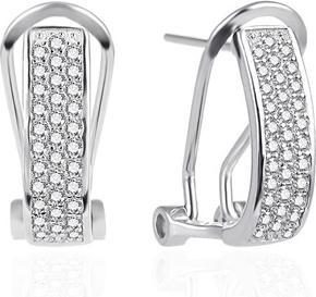 Immagine prodotto Agato - Silver dangle earrings with zircons AGT-E026KKW