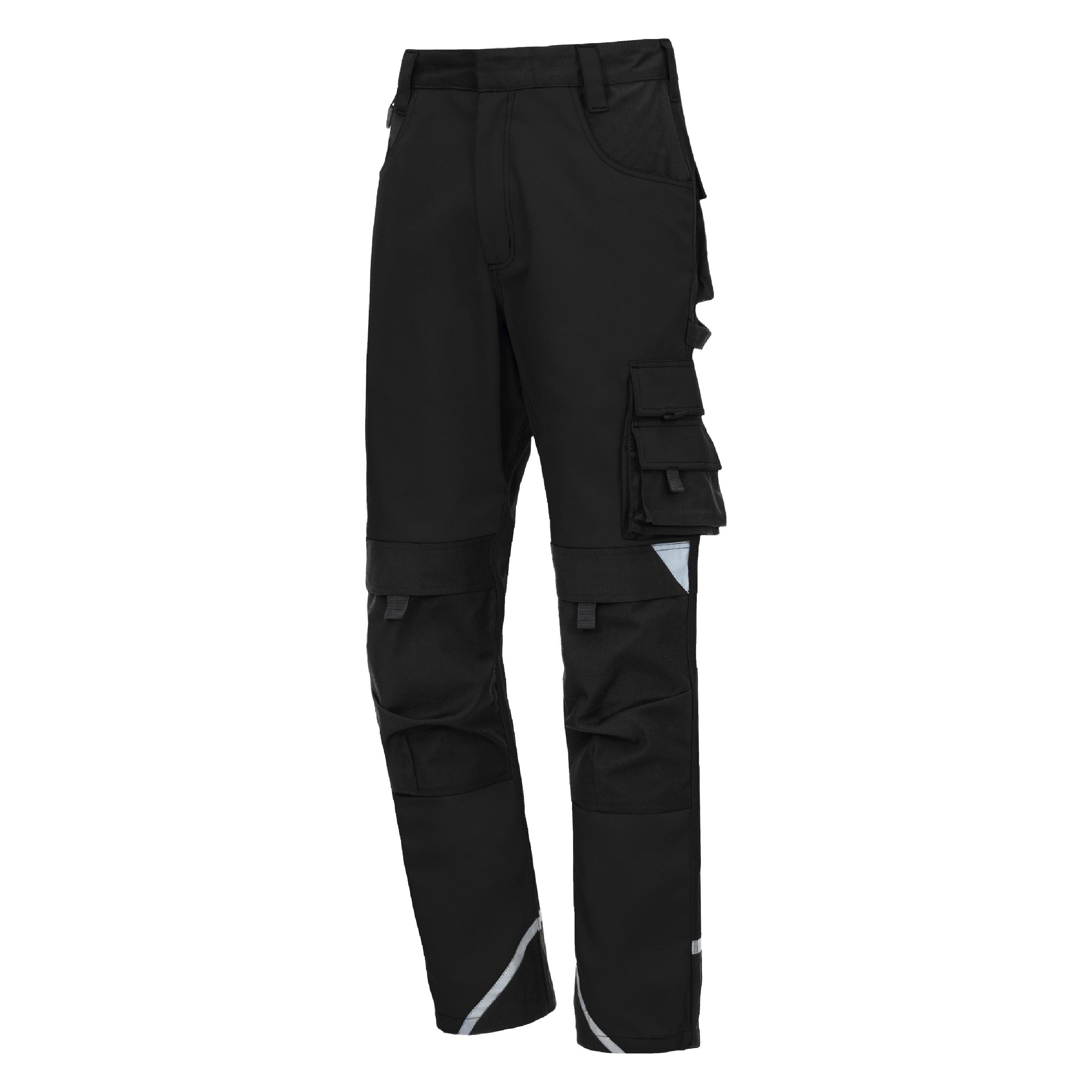 Nitras, Werkbroek, Motion Tex Plus, Lange Werkbroek, Zwart (kleurcode, 1000), 280 G/m², Ademend Materiaal (48)