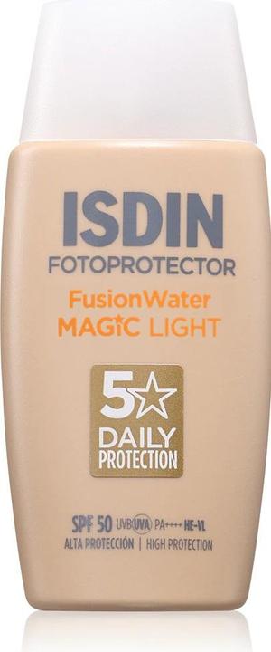 Actual product image Isdin Fusion Water Farbe Light (Sun cream face, SPF 50, 50 ml, 76 g)