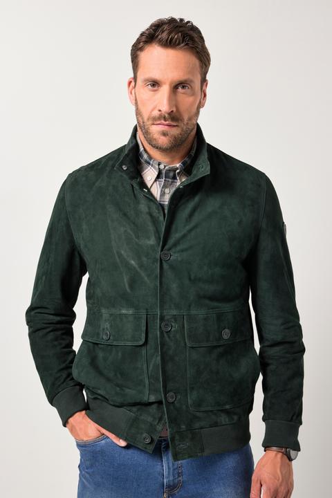 Produktbild JP1880 Lederjacke, Veloursleder, Stehkragen, Knopfleiste, bis 7 XL (7XL)