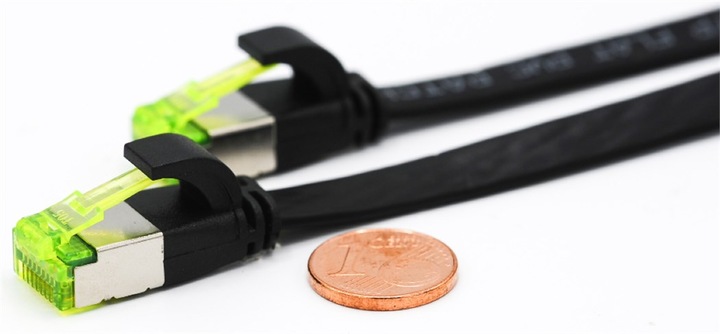 Actual product image Helos Herweck patch cable (S/FTP, CAT6a, 0.30 m)