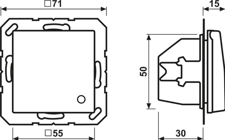Actual product image JUNG AS 1520 BFKLKO WW Socket Type F White