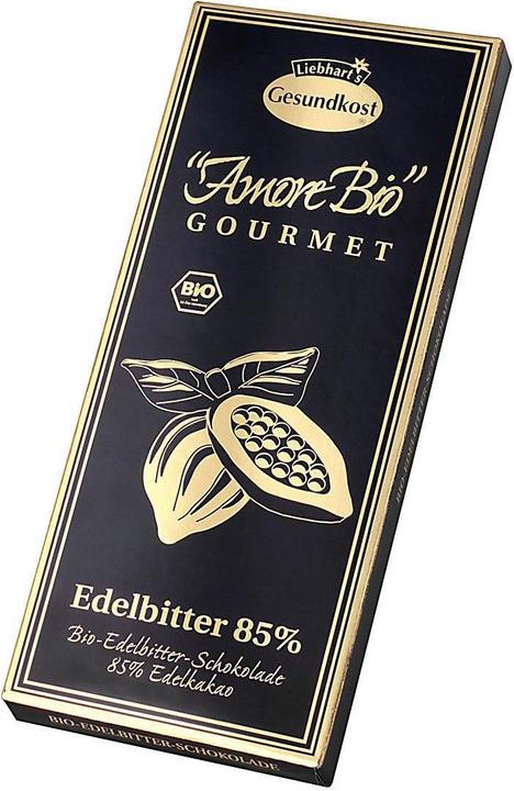 ** Bourgeon, Beurre de cacao*. Légende : * Biologique, Pâte de cacao*., Sucre de canne brut*.