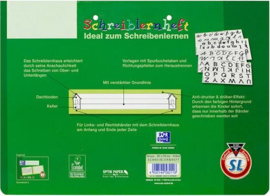Actual product image Oxford Writing learning notebook, A4 landscape (A4, Soft cover)