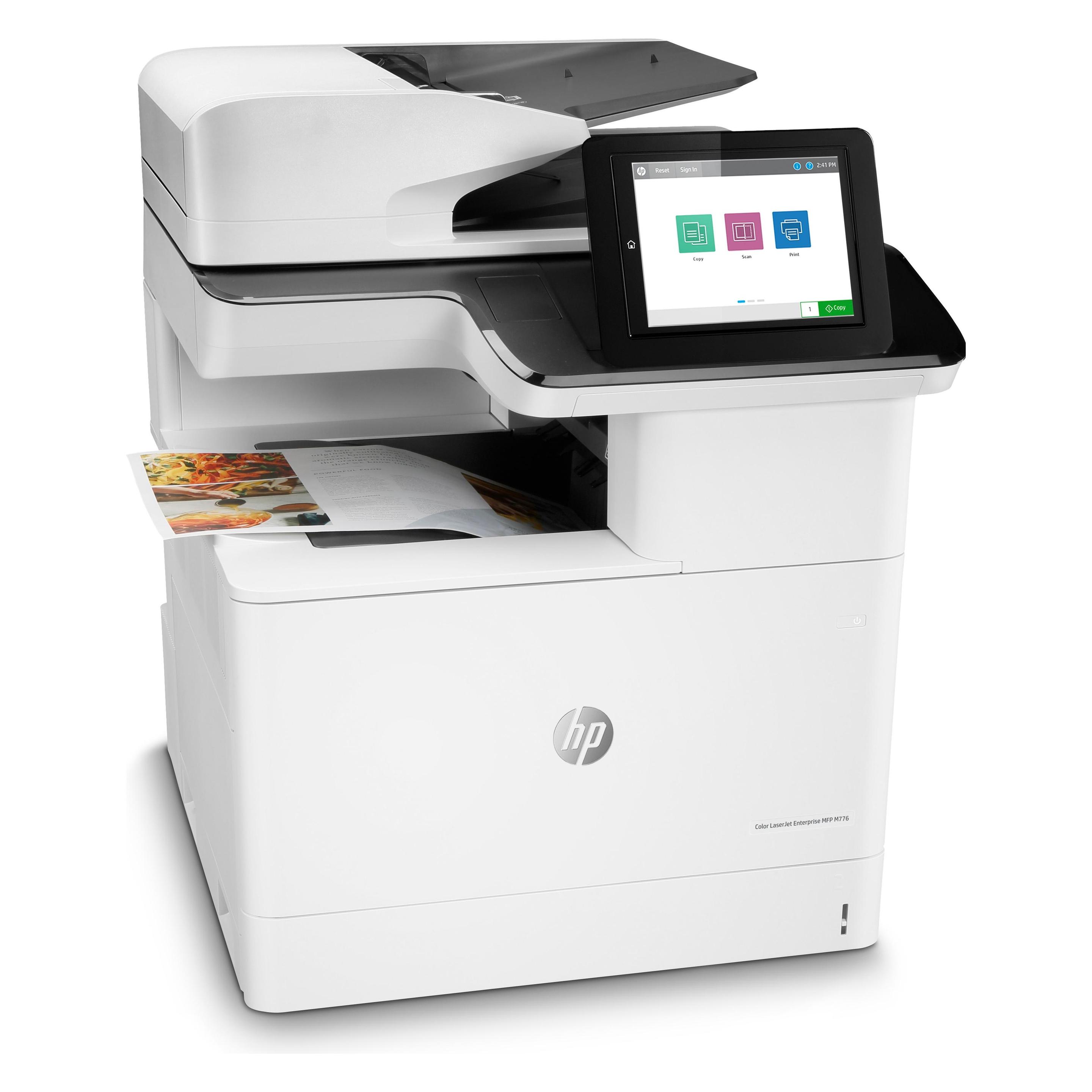 HP MFP M776dn (Laser, Farbe), Drucker, Weiss
