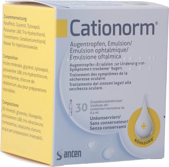 Produktbild Cationorm Augentropfen-Emulsion UD (0.40 ml, Augentropfen-Emulsion UD)