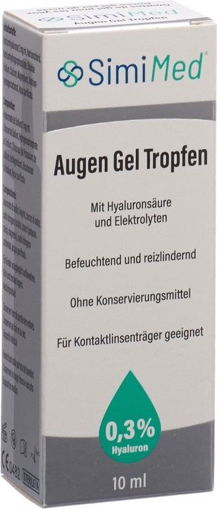 Produktbild SimiMed Augen Gel Tropfen 0.3 % Hyaluron (10 ml, Augen Gel Tropfen 0.3 % Hyaluron)