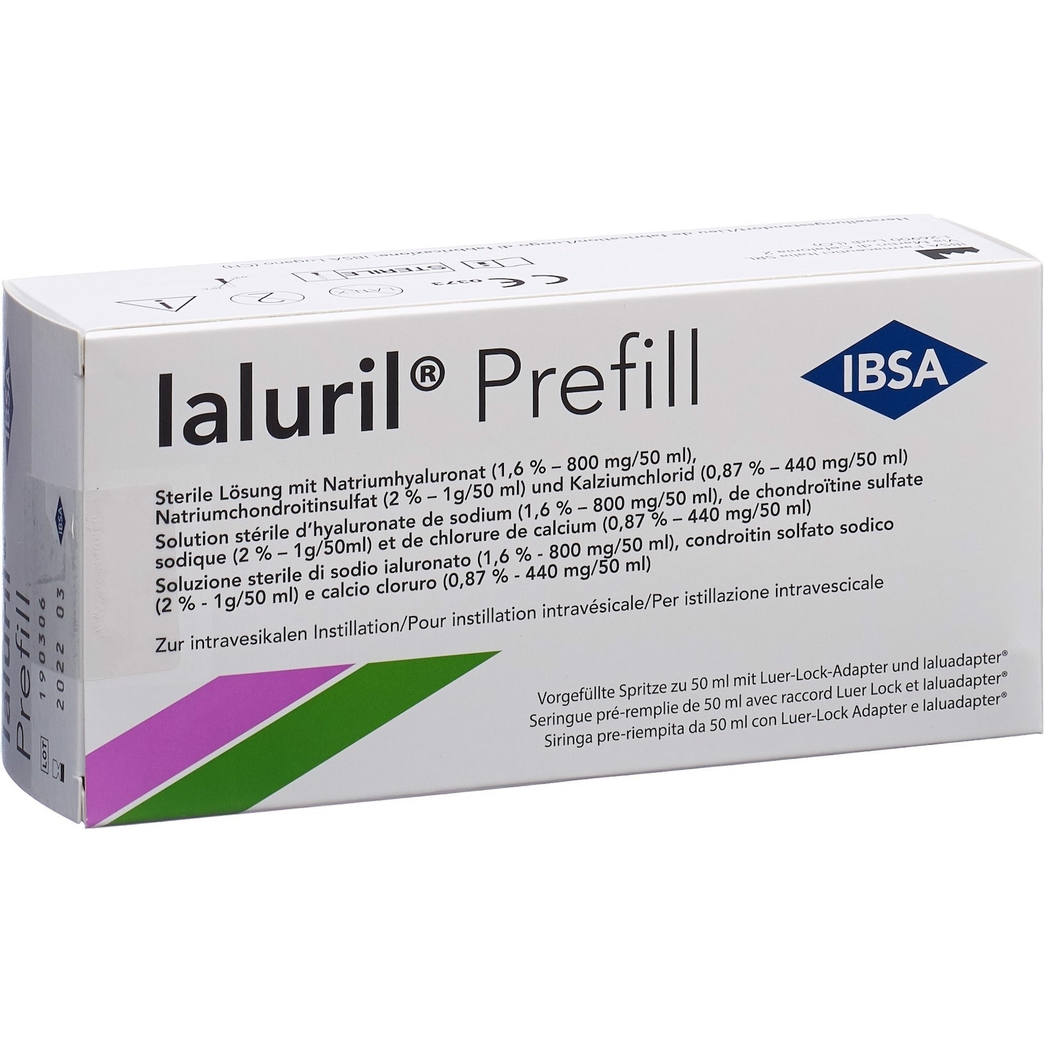 IBSA, Praxisbedarf, Prefill mit Luer-Lock-Adapter und Ialuadapter Ialuadapt