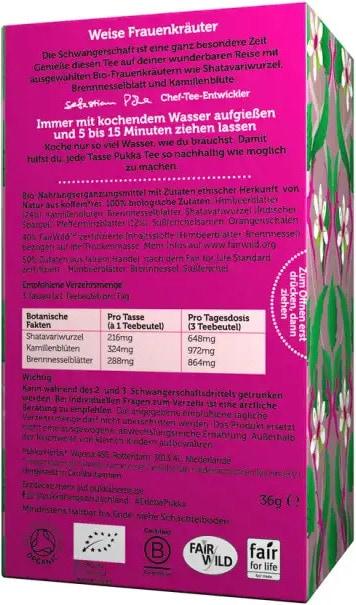 Nährwerte und Zutaten Pukka Mutterzauber Schwangerschaft (76 g)