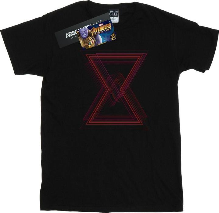 Avengers Infinity War Schwarze Witwe Linien Baumwolle Boyfriend TShirt