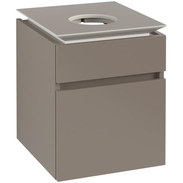 Villeroy & Boch, Waschbeckenunterschrank, Legato Waschtischunterschrank B566, 450x550x500mm, Waschtisch mittig