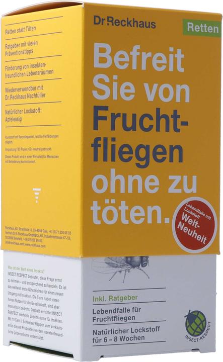 Produktbild Dr. Reckhaus Fruchtfliegen-Retter 1 Rettungsgefäss + 1 Lockstoff