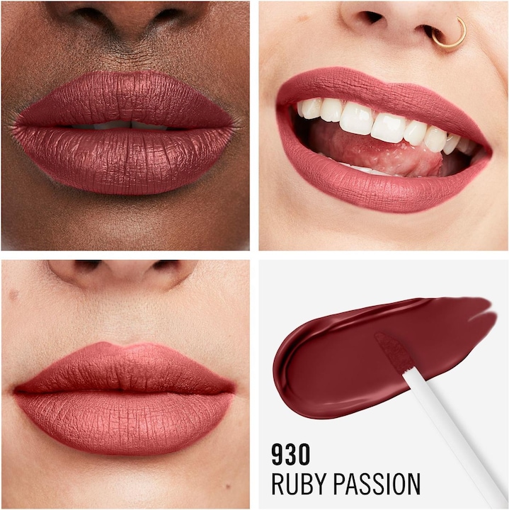 Image du produit Rimmel London Couleur liquide pour les lèvres Lasting Mega Matte (930 Ruby Passion)