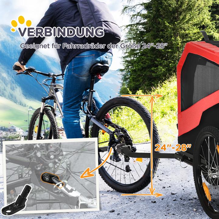 Actual product image PawHut Dog trailer with reflectors