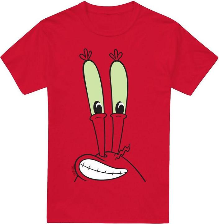 Immagine prodotto Spongebob Squarepants Smile Maglietta Mr Krabs Viso Uomo (L)