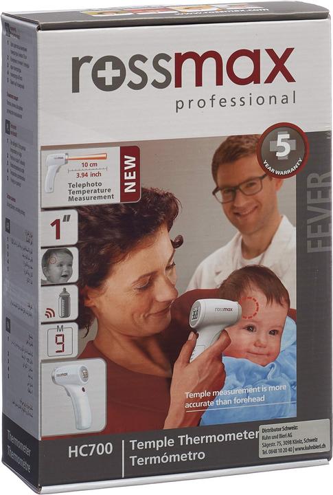 Actual product image Rossmax Infrared Thermometer HC700 (Forehead, Non-contact)