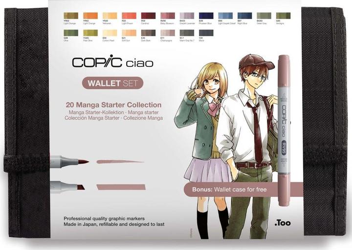 Image du produit Copic Marqueurs graphiques Ciao Set de 20 dans un portefeuille Amour (20x)