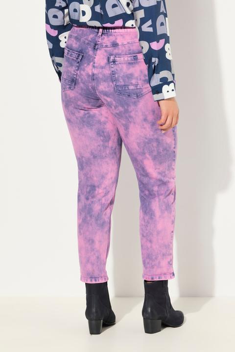 Immagine prodotto Ulla Popken Boyfriend jeans in tessuto elasticizzato con taglio della gamba ampio e cinque tasche (54)