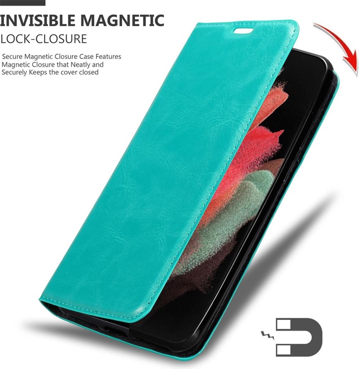 Immagine prodotto Cadorabo Copertina magnetica invisibile del libro (Samsung Galaxy S21 Ultra)