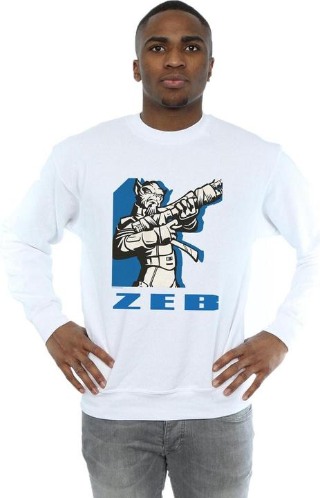 Actual product image Star Wars Mens Rebels Zeb Sweatshirt (S)