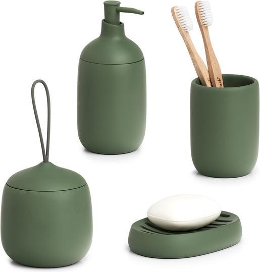 Productafbeelding Zeller Present Distributeur de cotons Modern polyrésine ø 10,5x11,8 cm